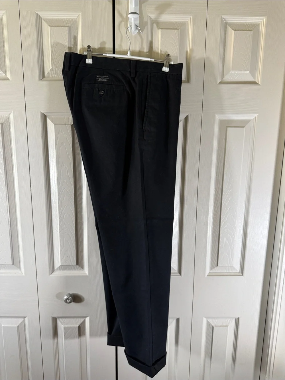 Mens Black Banana Republic Chino Emerson